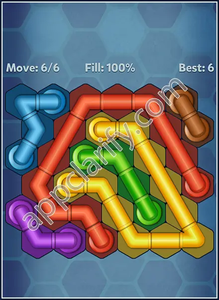 Pipe Lines: Hexa Mini-Twister Level 18 Solution
