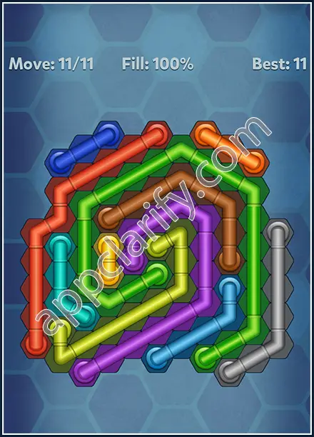 Pipe Lines: Hexa Rainbow 2 Level 109 Solution