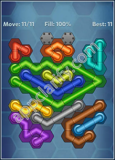 Pipe Lines: Hexa Rainbow 2 Level 123 Solution