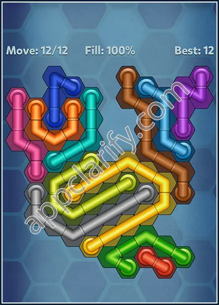 Pipe Lines: Hexa Rainbow 2 Level 142 Solution