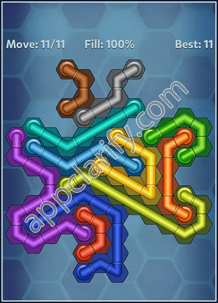 Pipe Lines: Hexa Rainbow 2 Level 145 Solution