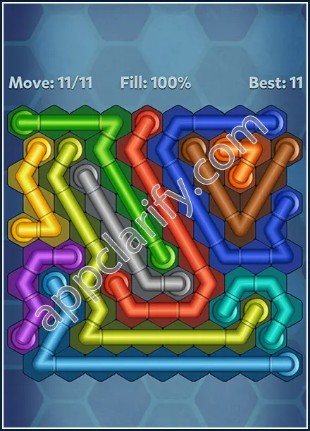 Pipe Lines: Hexa Rainbow 2 Level 155 Solution