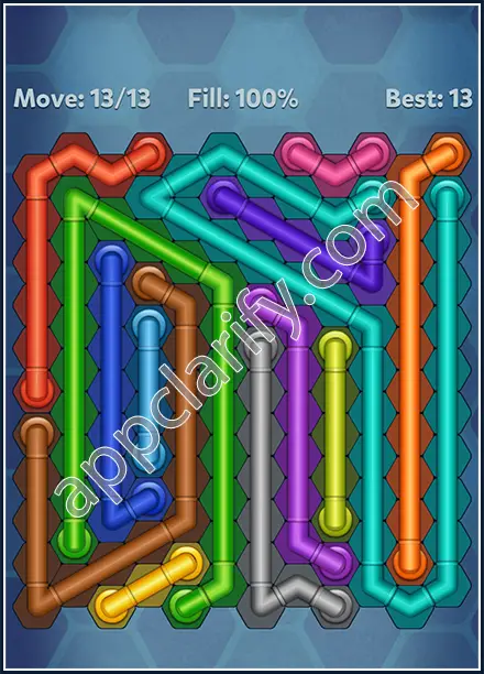 Pipe Lines: Hexa Rainbow 2 Level 177 Solution