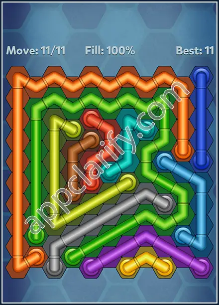 Pipe Lines: Hexa Rainbow 2 Level 180 Solution
