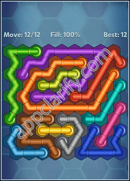 Pipe Lines: Hexa Rainbow 2 Level 21 Solution