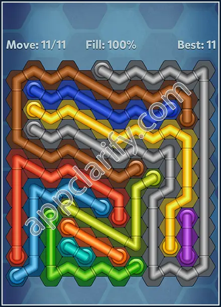 Pipe Lines: Hexa Rainbow 2 Level 3 Solution