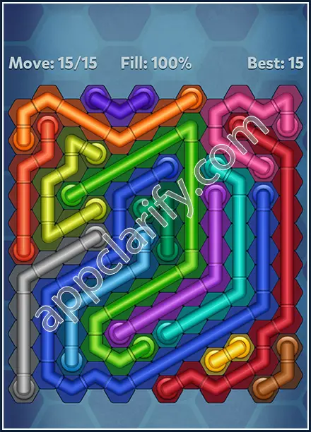 Pipe Lines: Hexa Rainbow 2 Level 37 Solution