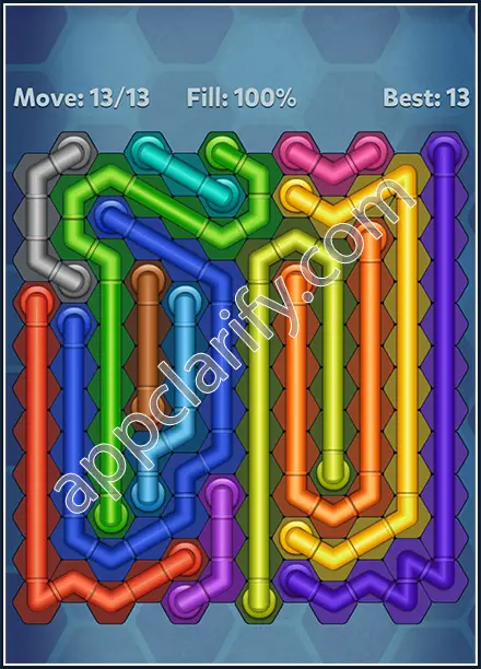 Pipe Lines: Hexa Rainbow 2 Level 65 Solution
