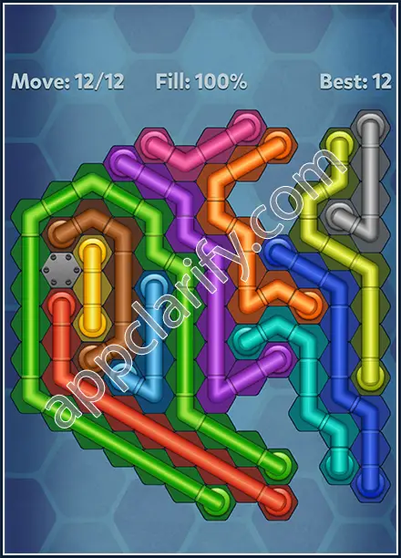 Pipe Lines: Hexa Rainbow 2 Level 89 Solution