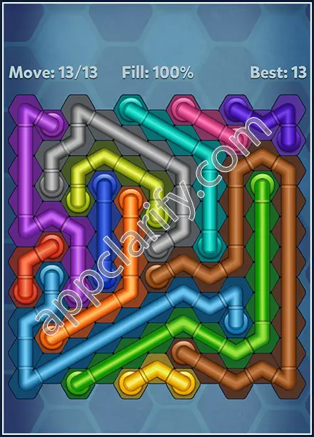 Pipe Lines: Hexa Rainbow 2 Level 96 Solution