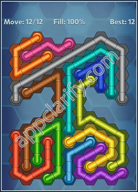 Pipe Lines: Hexa Rainbow 3 Level 117 Solution
