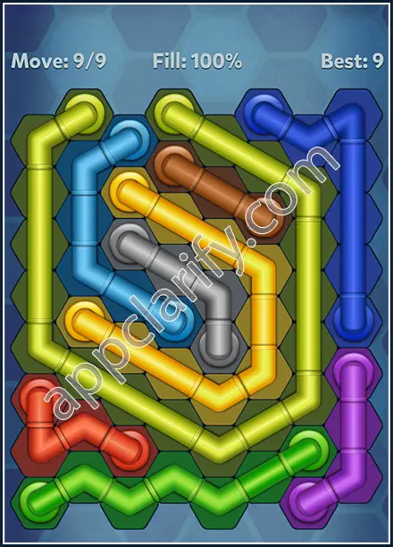 Pipe Lines: Hexa Rainbow 3 Level 129 Solution