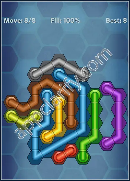 Pipe Lines: Hexa Rainbow 3 Level 131 Solution