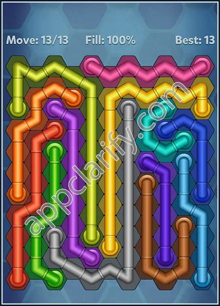 Pipe Lines: Hexa Rainbow 3 Level 132 Solution