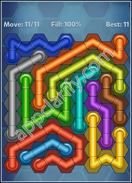 Pipe Lines: Hexa Rainbow 3 Level 138 Solution