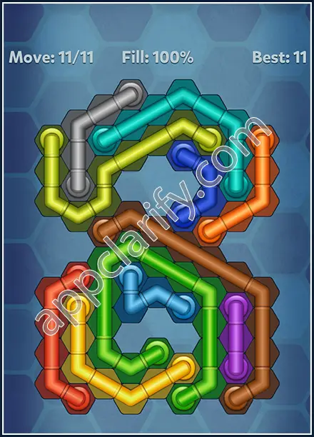 Pipe Lines: Hexa Rainbow 3 Level 142 Solution