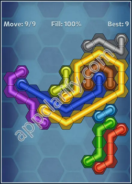 Pipe Lines: Hexa Rainbow 3 Level 148 Solution