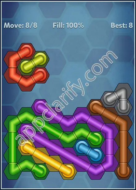 Pipe Lines: Hexa Rainbow 3 Level 154 Solution