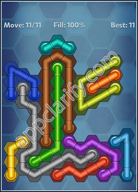 Pipe Lines: Hexa Rainbow 3 Level 156 Solution