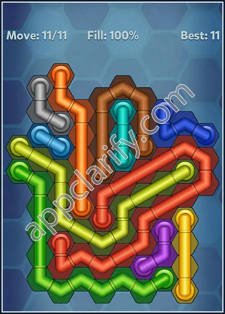 Pipe Lines: Hexa Rainbow 3 Level 159 Solution