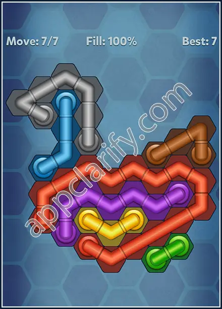 Pipe Lines: Hexa Rainbow 3 Level 16 Solution