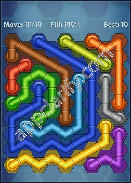 Pipe Lines: Hexa Rainbow 3 Level 160 Solution