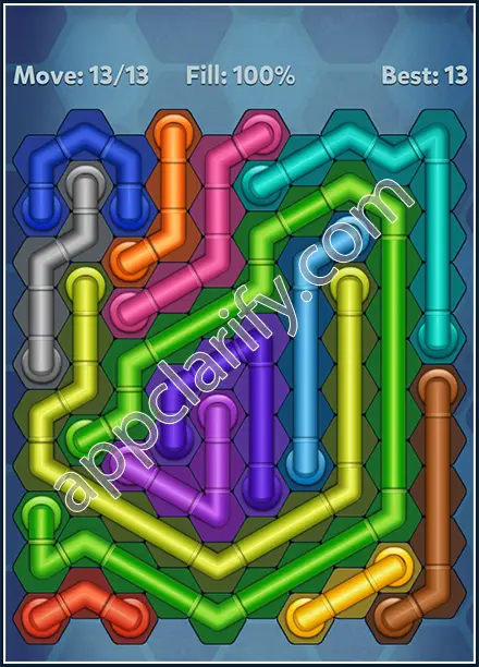 Pipe Lines: Hexa Rainbow 3 Level 163 Solution