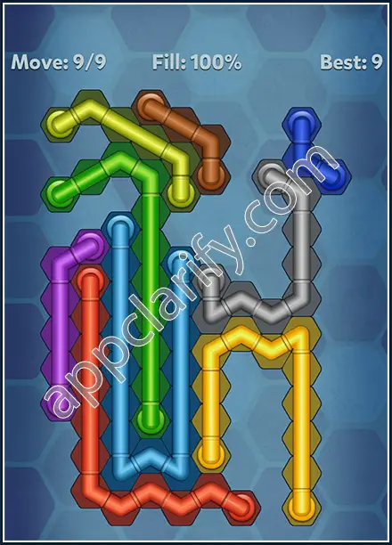 Pipe Lines: Hexa Rainbow 3 Level 165 Solution