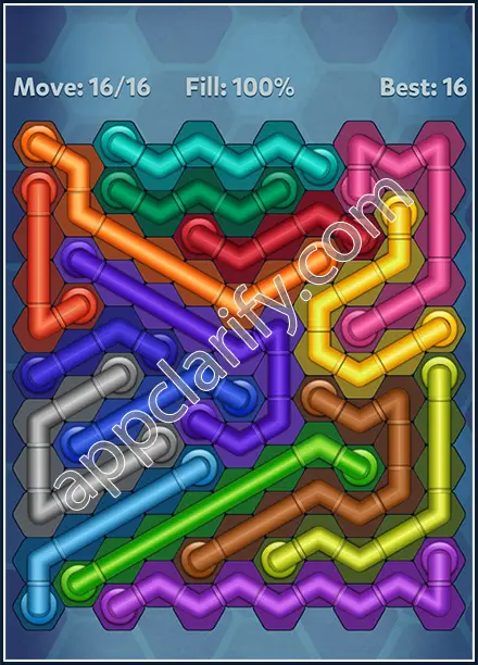 Pipe Lines: Hexa Rainbow 3 Level 166 Solution