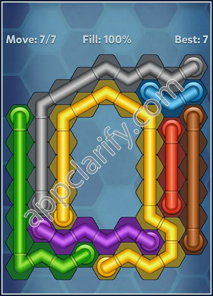 Pipe Lines: Hexa Rainbow 3 Level 168 Solution