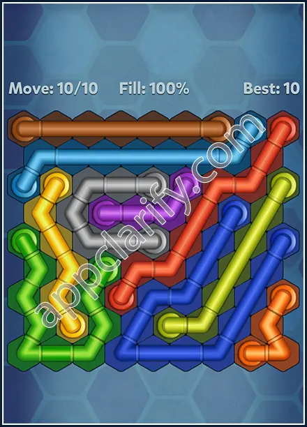 Pipe Lines: Hexa Rainbow 3 Level 18 Solution