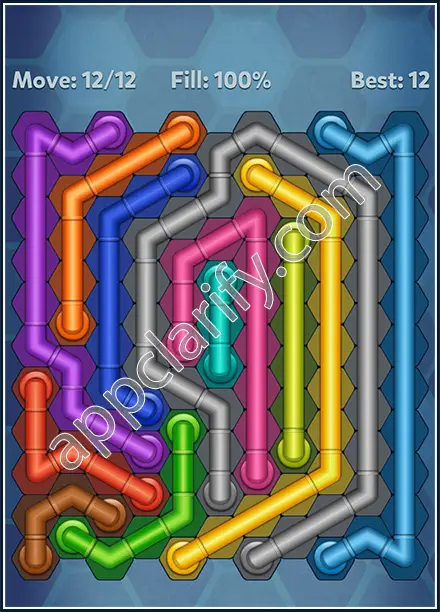 Pipe Lines: Hexa Rainbow 3 Level 20 Solution