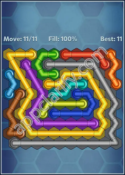 Pipe Lines: Hexa Rainbow 3 Level 27 Solution