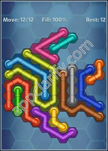 Pipe Lines: Hexa Rainbow 3 Level 28 Solution