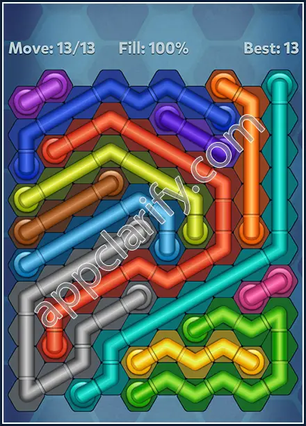 Pipe Lines: Hexa Rainbow 3 Level 3 Solution