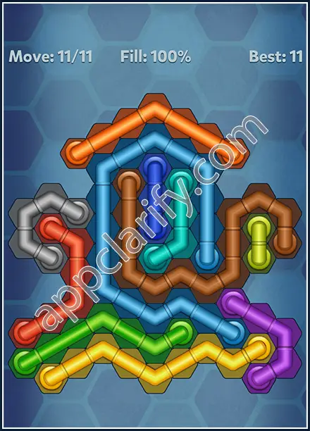 Pipe Lines: Hexa Rainbow 3 Level 36 Solution