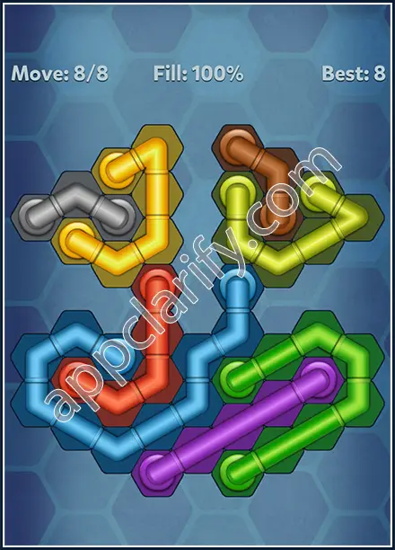 Pipe Lines: Hexa Rainbow 3 Level 42 Solution