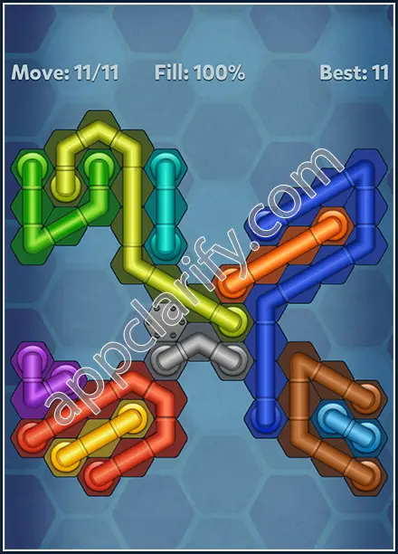 Pipe Lines: Hexa Rainbow 3 Level 44 Solution