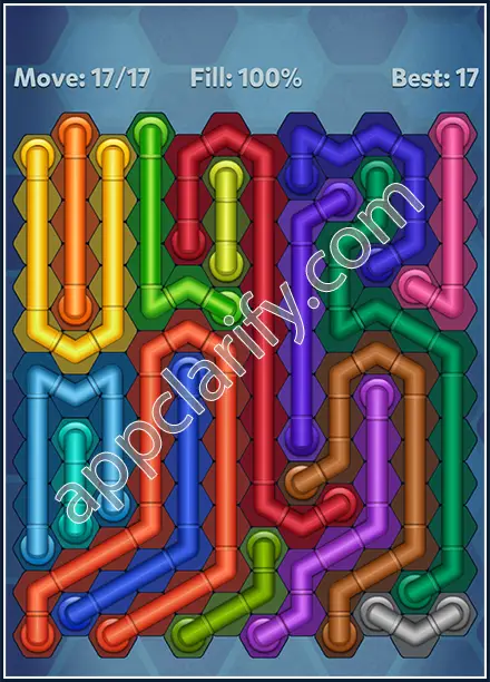 Pipe Lines: Hexa Rainbow 3 Level 45 Solution