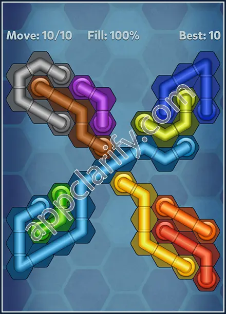 Pipe Lines: Hexa Rainbow 3 Level 47 Solution