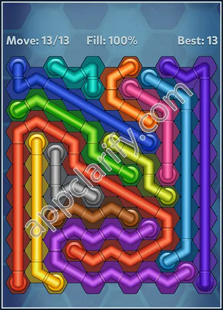 Pipe Lines: Hexa Rainbow 3 Level 54 Solution