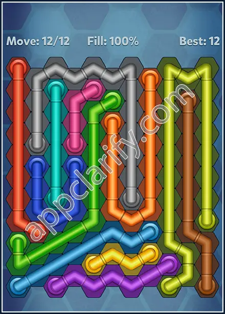 Pipe Lines: Hexa Rainbow 3 Level 68 Solution
