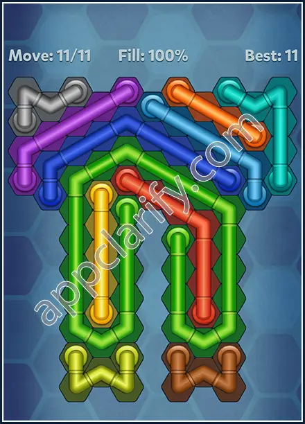 Pipe Lines: Hexa Rainbow 3 Level 70 Solution