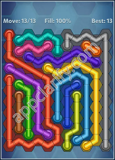Pipe Lines: Hexa Rainbow 3 Level 76 Solution