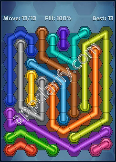 Pipe Lines: Hexa Rainbow 3 Level 87 Solution
