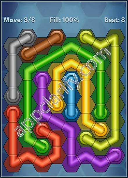 Pipe Lines: Hexa Rainbow 3 Level 9 Solution