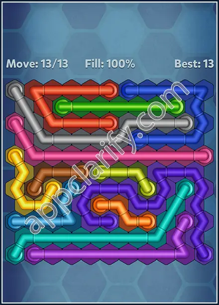 Pipe Lines: Hexa Rainbow 3 Level 94 Solution