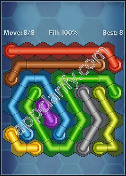 Pipe Lines: Hexa Rainbow Level 13 Solution