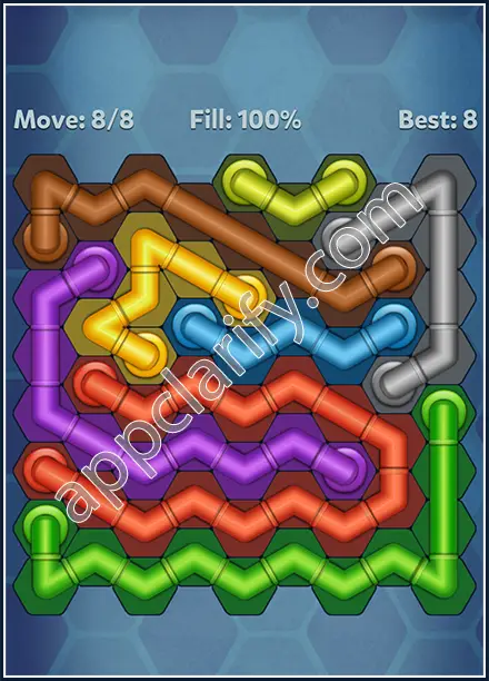 Pipe Lines: Hexa Rainbow Level 152 Solution