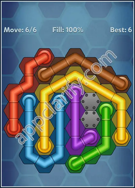 Pipe Lines: Hexa Rainbow Level 159 Solution